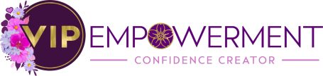 Text logo featuring "VIP" in gold and "EMPOWERMENT" in purple with a decorative element.